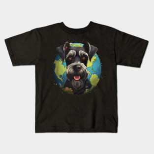 Miniature Schnauzer Earth Day Kids T-Shirt